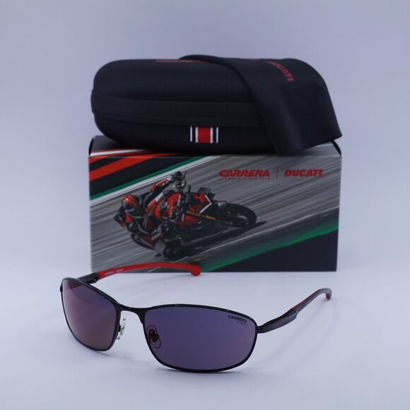 Carrera CARDUC 006/S 0OIT AO Rectangle Sunglasses - Black/Red - Picture 1 of 10